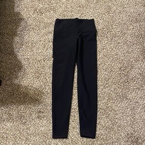 Black High-Waisted Leggings 7/8